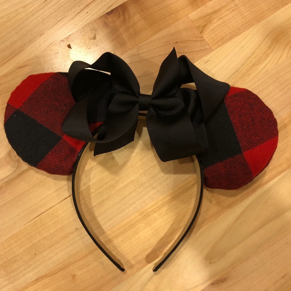 Plaid Minnie ears
